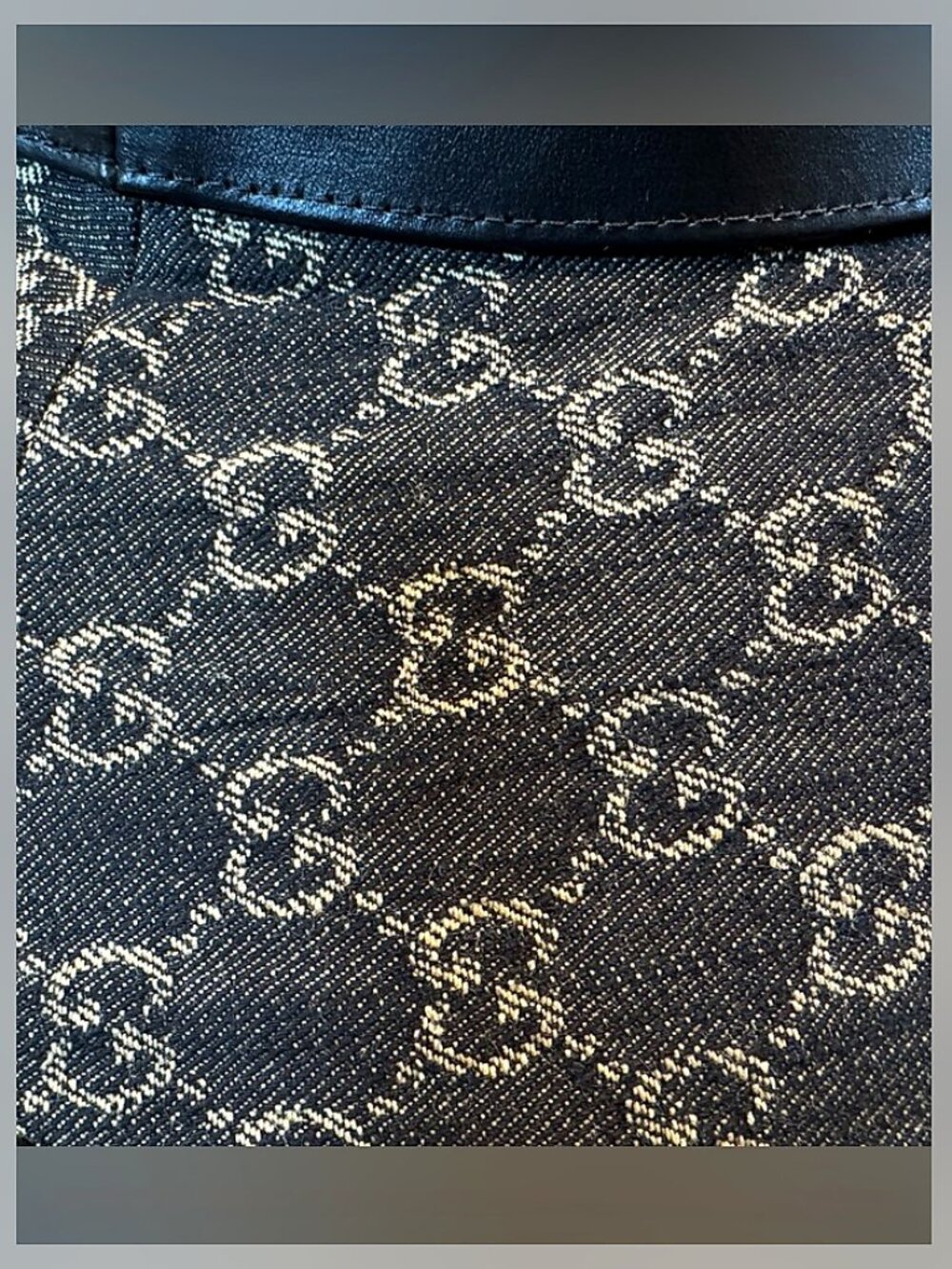 Gucci Classic GG Denim Oversized Brim Sun Hat - Picture 8 of 11